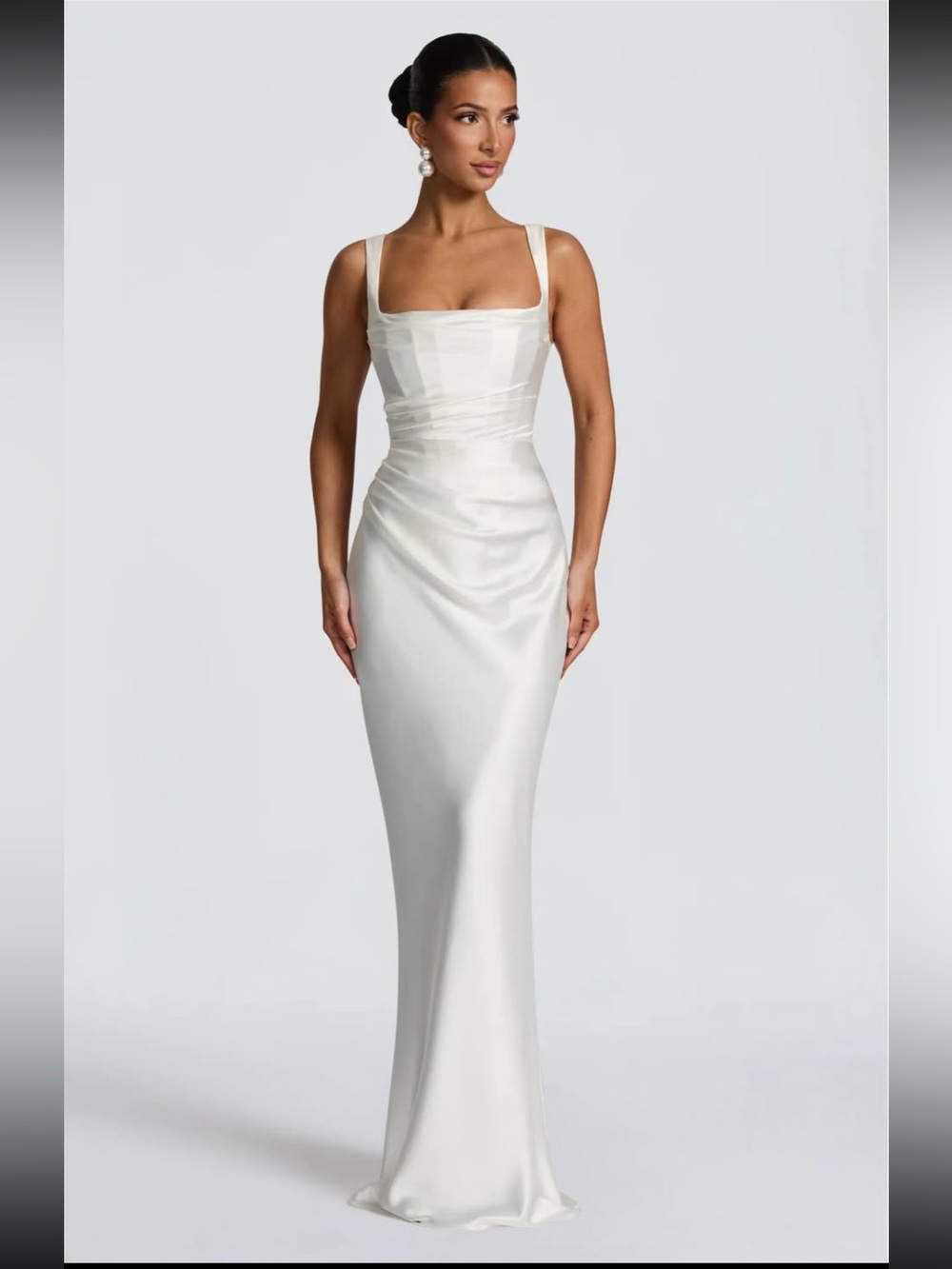 BABYBOO Calanthe Maxi Dress - Ivory & Ayla Scarf - Ivory